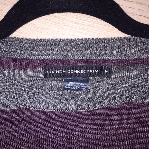 French Connection Men’s Striped Sweater Size M - Picture 3 of 3